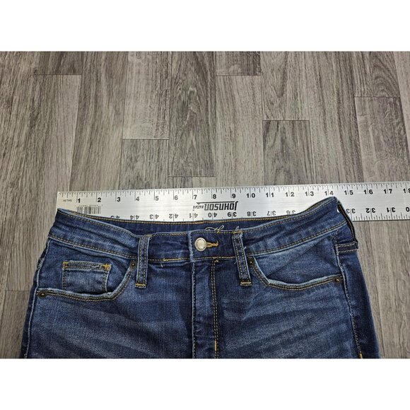 (3/$35) Universal Thread Jeans Womens 4/27R High Rise Skinny Crop Medium Wash - Picture 7 of 11